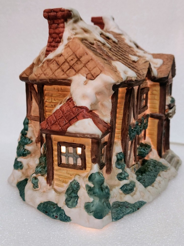 Vintage LIGHTED COUNTY INN 8×6 - Working Condition!