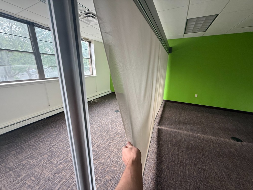 Modular Office Partition Curtain and Frame