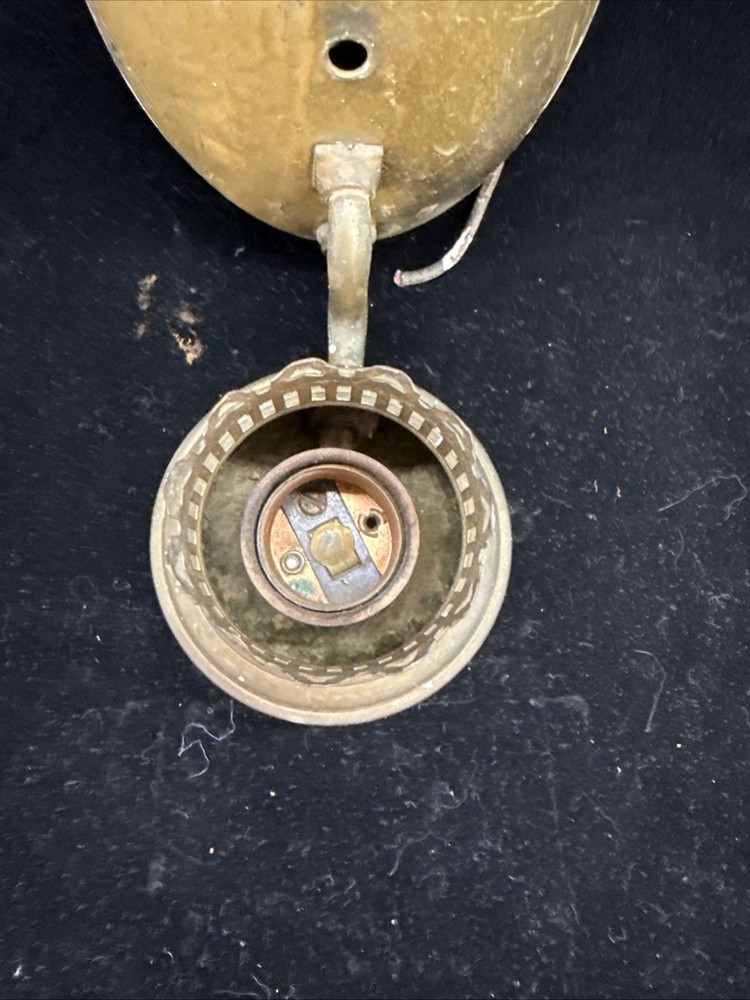 Vintage Simple Brass Lighted Wall Sconce