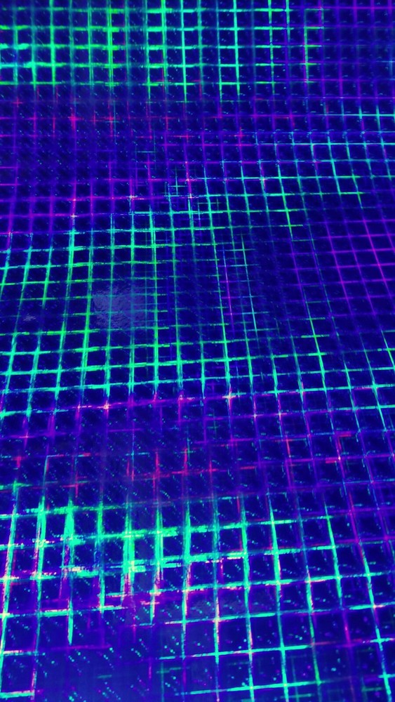 Royal Blue Plaid Pattern Holographic Diffractive Sign Plotter Vinyl Film