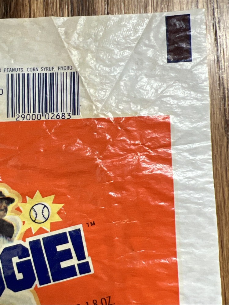 vintage 1970s Reggie Jackson Candy Bar Wrapper - Curtiss