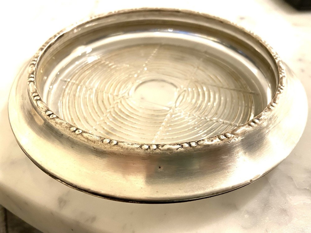 Vintage Cartier Sterling Silver Coaster