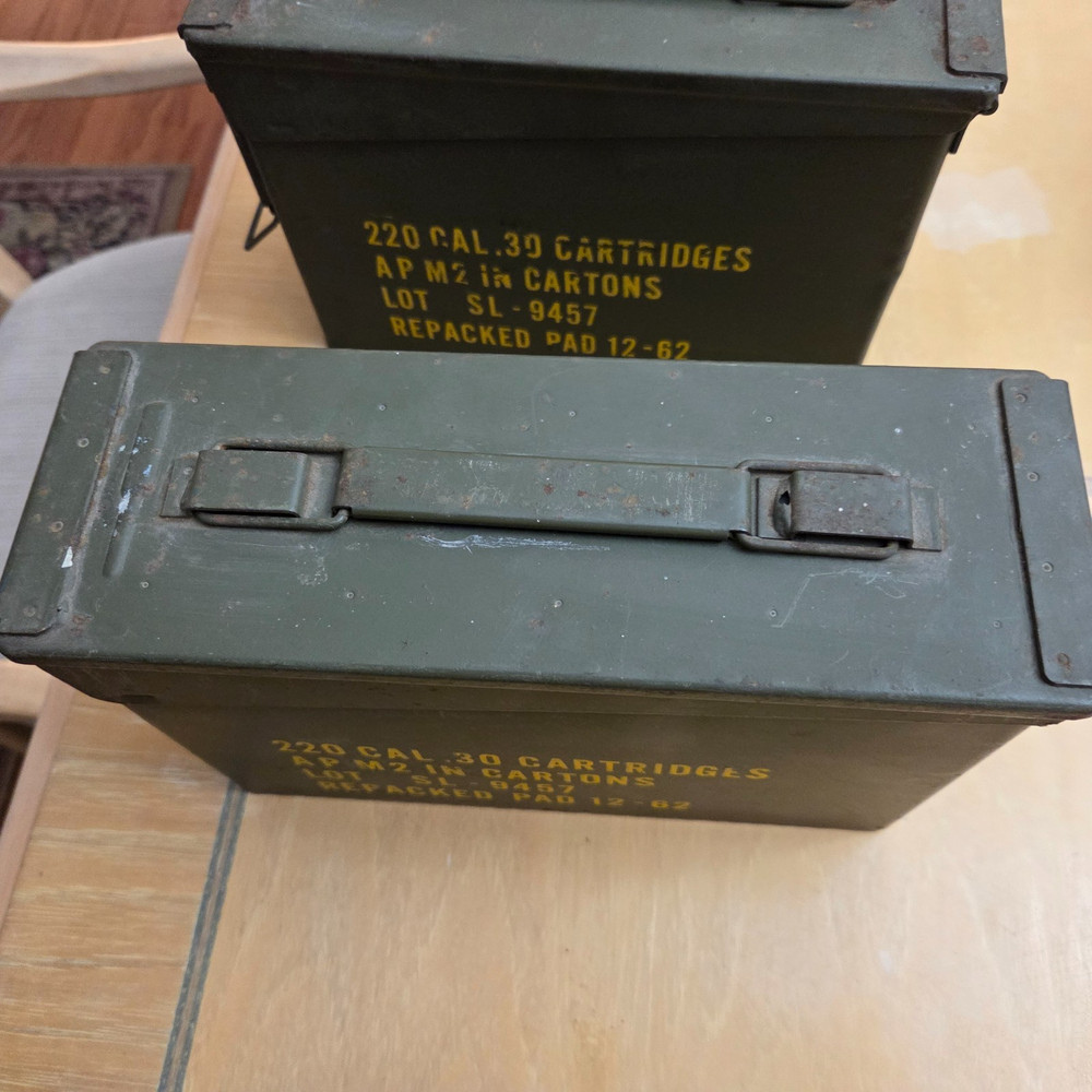 4 Steel Ammo Cans, 2 sizes