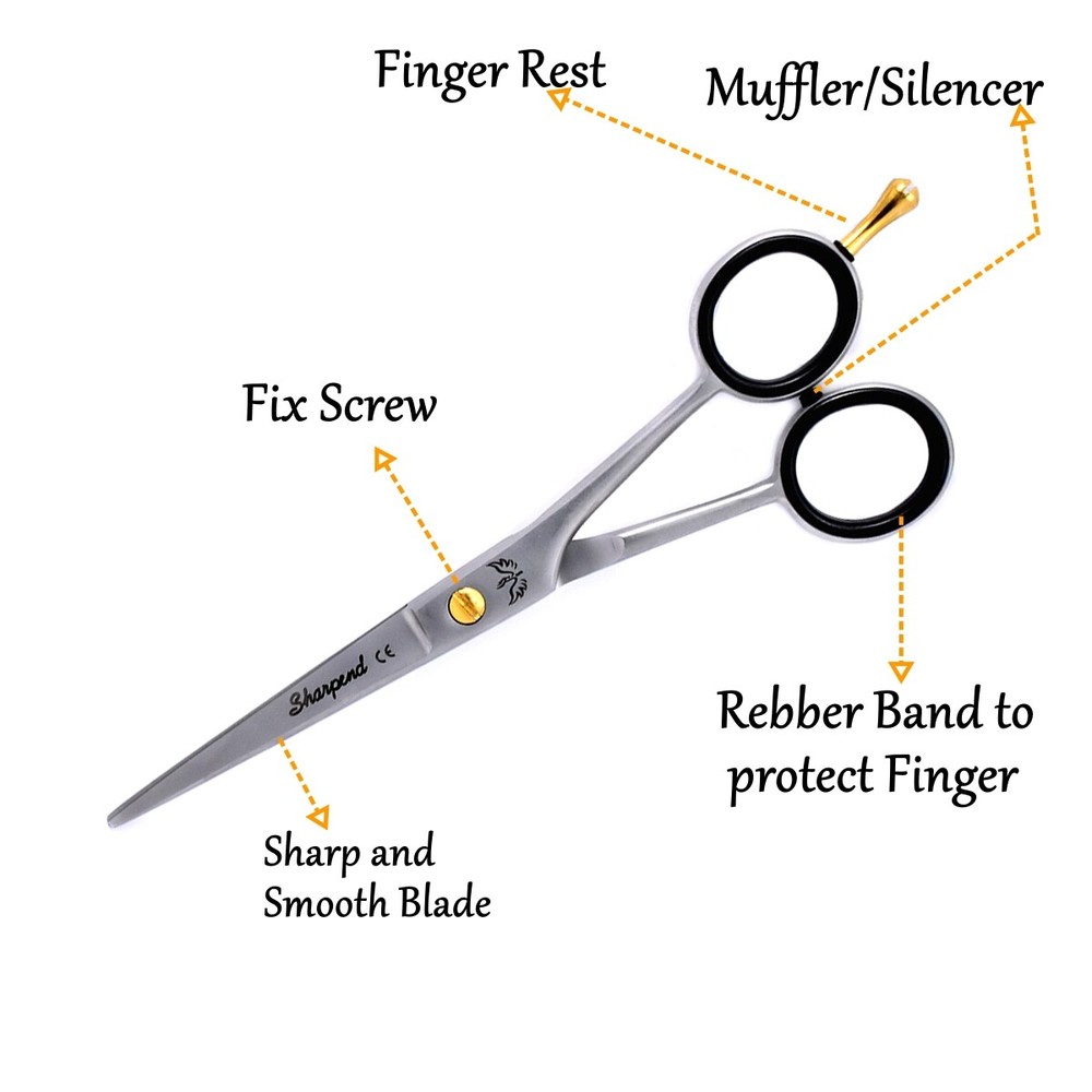 Professional Barber Hair Cutting Scissors GERMAN Shears Size 6" BRAND SHARPEND