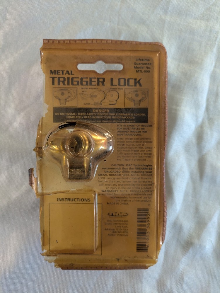 2 Piece Cable Gun Lock Trigger Guard Lot
