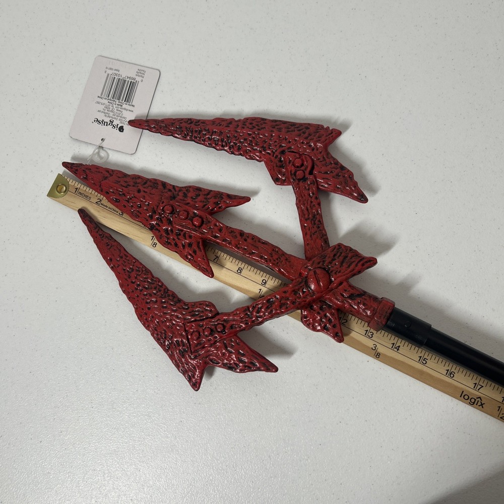 Pitchfork Halloween Accessory 48” Long Costume Devil Demon NWT