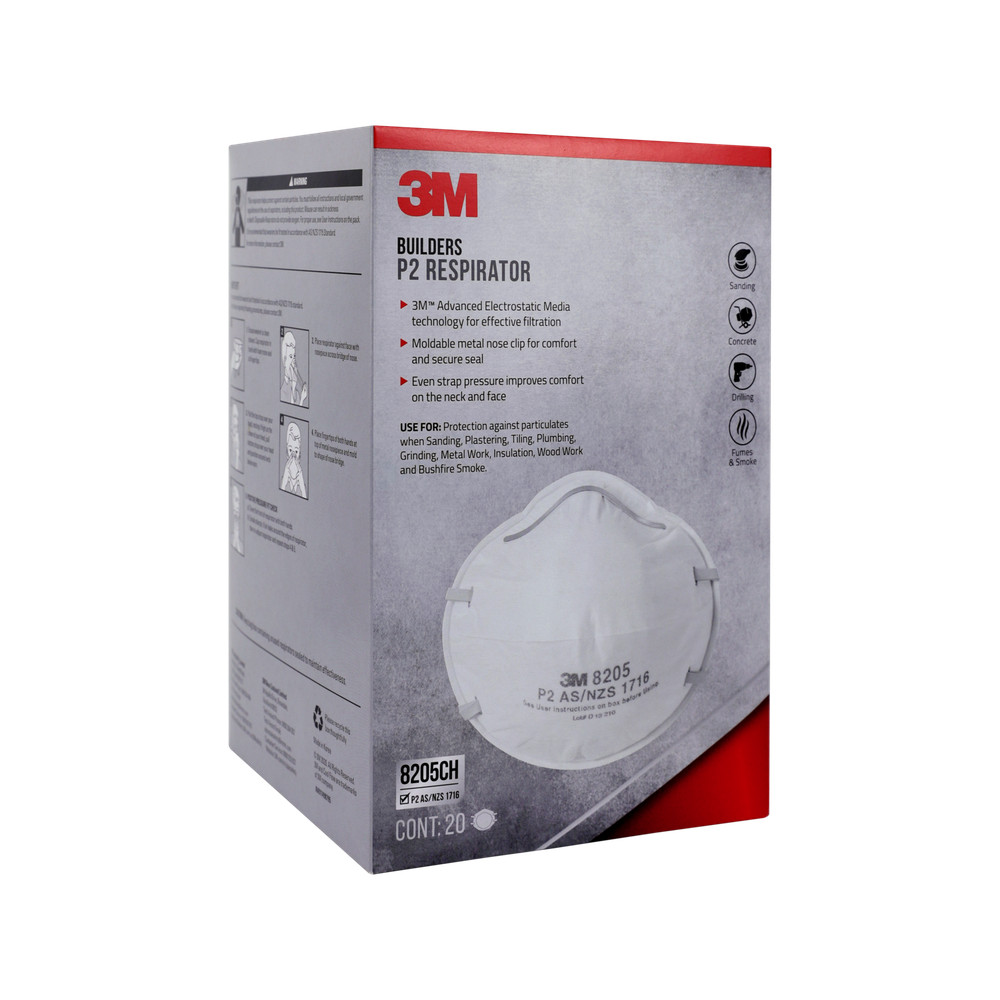 3M Builders P2 Respirator - 20 Pack