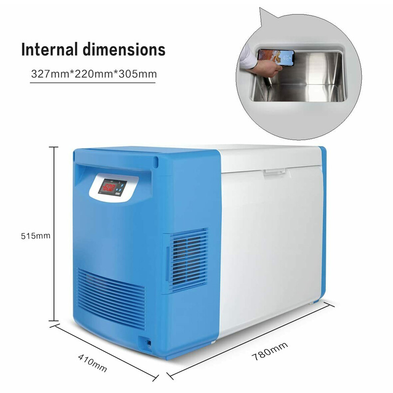 -86°C 20L Portable Ultra Low Temperature Lab Freezer Refrigerator Sample Storage