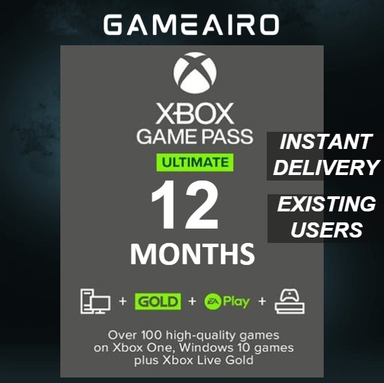 12 Months Xbox Game Pass Ultimate Membership