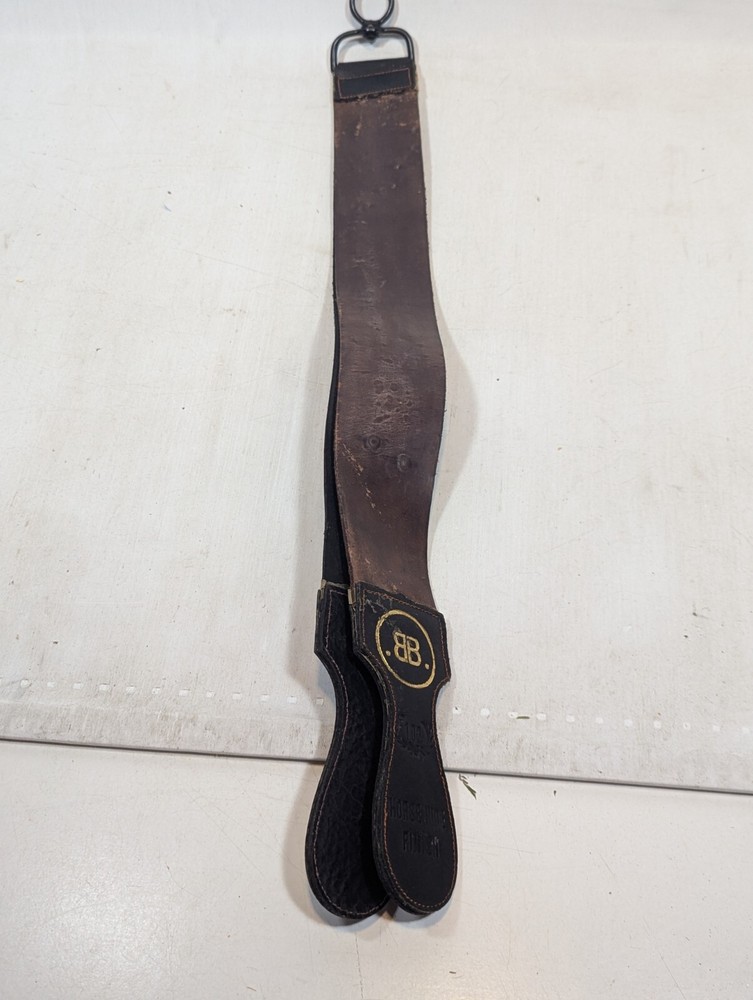 Leather Strop Razor Sharpener barber strap BB vtg 102