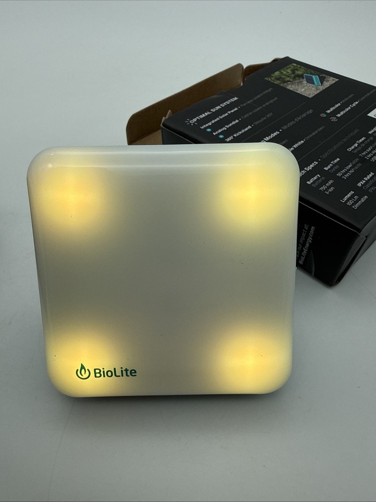 BioLite Sunlight 100 Lumens Self Charging Solar Lantern, 3 Modes Tested