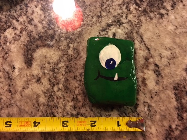 Custom Hand Painted green Alien