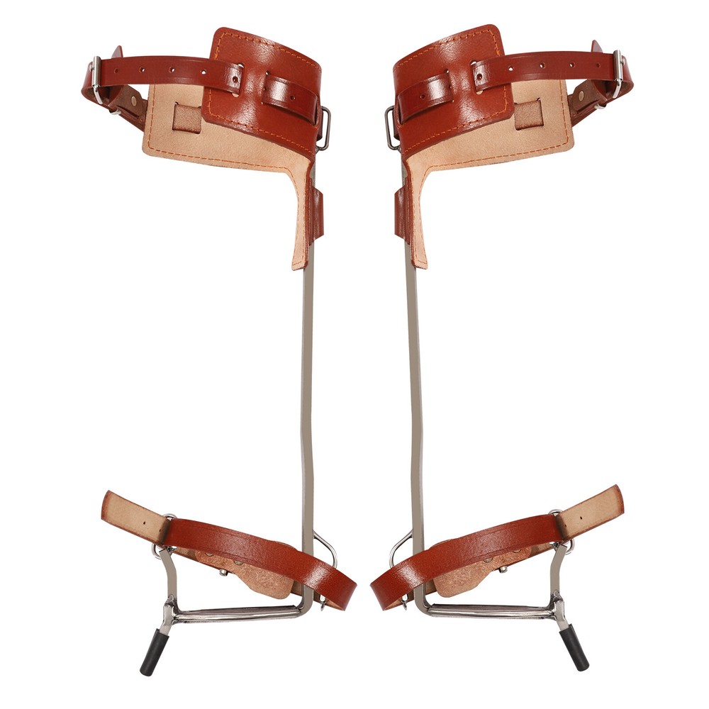 Adjustable Tree Climbing Spike Set Pole Climbing Spurs Tools Climber Strap Gaffs