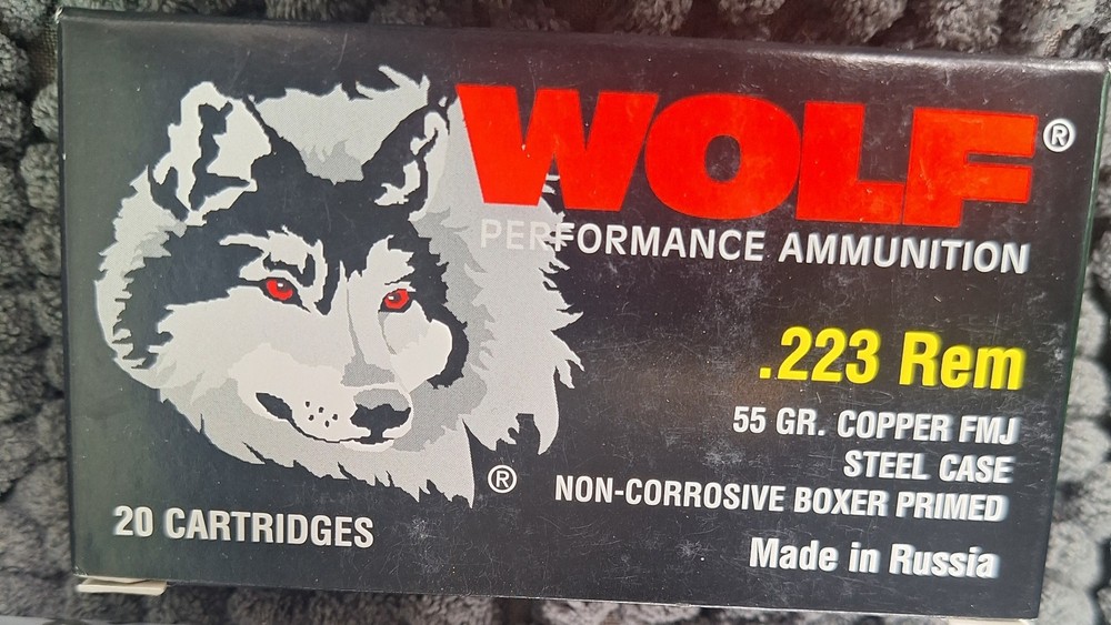 0pen box wolf .223rem 55 gr
