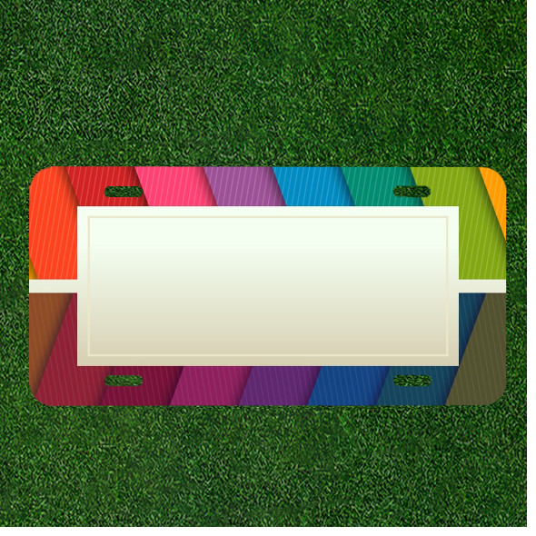 Custom Personalized License Plate With Creative Design Art Add Names
