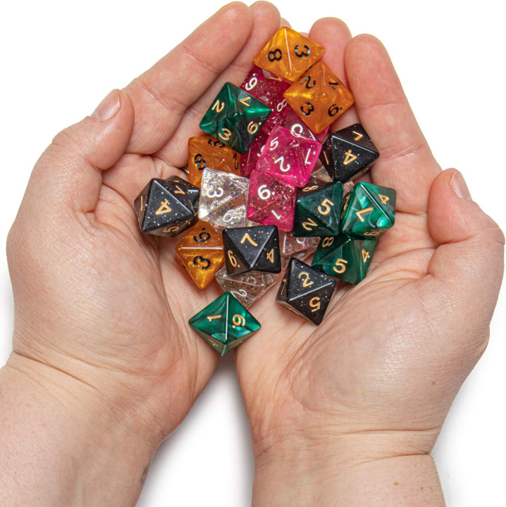 Bulk Random Polyhedral Dice D8 – 8-Sided Dice for DND RPG TTRPG Games
