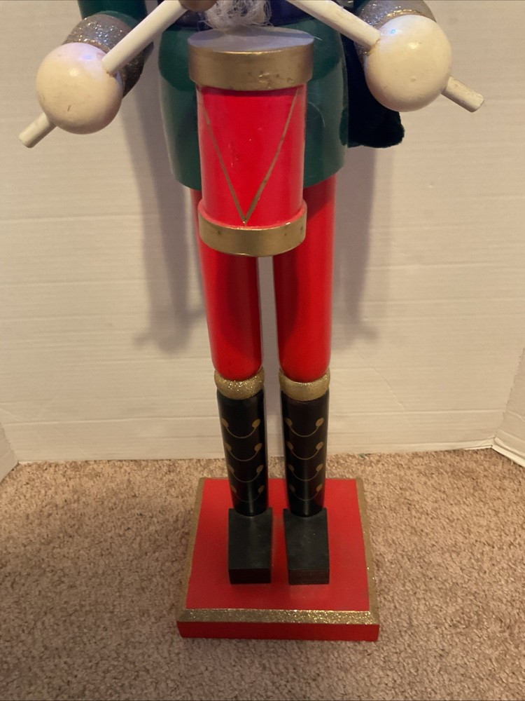 36 in. Nutcracker with Multicolor LED Lights 3’ Christmas Decor Classic Cool