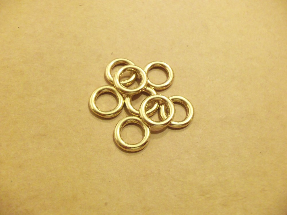 3/8" Solid Brass O Rings (Pack Of 25)
