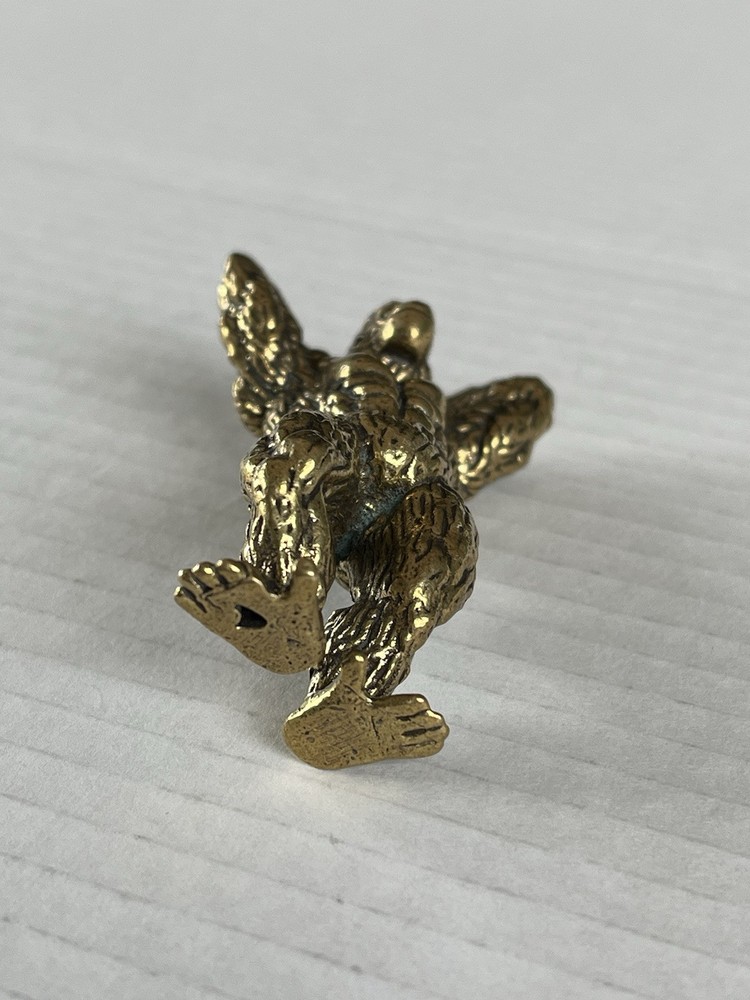 3” Solid Brass Posing Gorilla