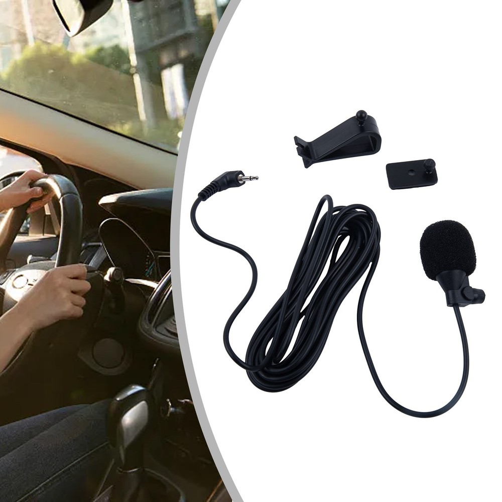 Microphone Black Replacement Vehicle Windproof Car Electronics Accessories