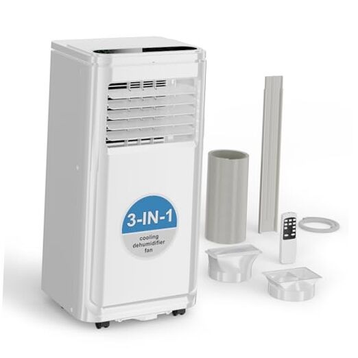 10,000 BTU Portable Air Conditioners, 3-in-1 Portable AC with 10000BTU