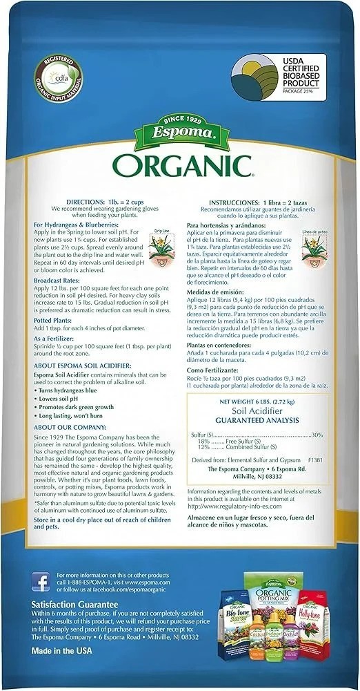 Espoma Organinc Soil Acidifier