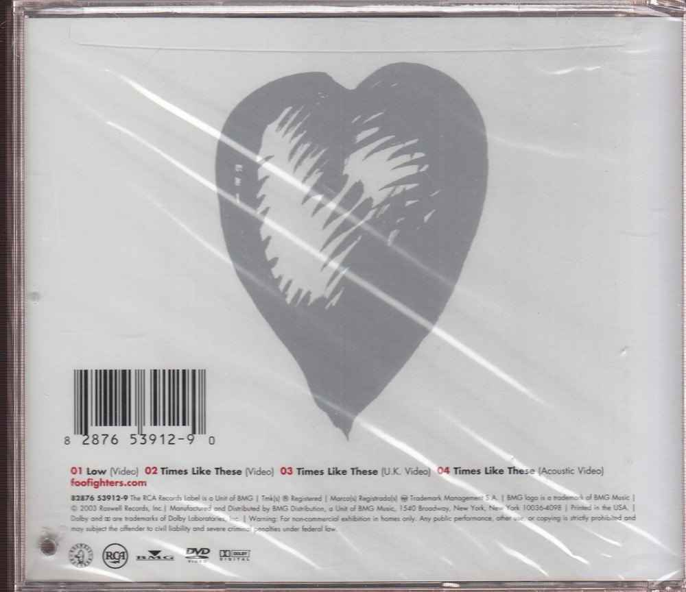foo fighters dvd/ep cd sealed
