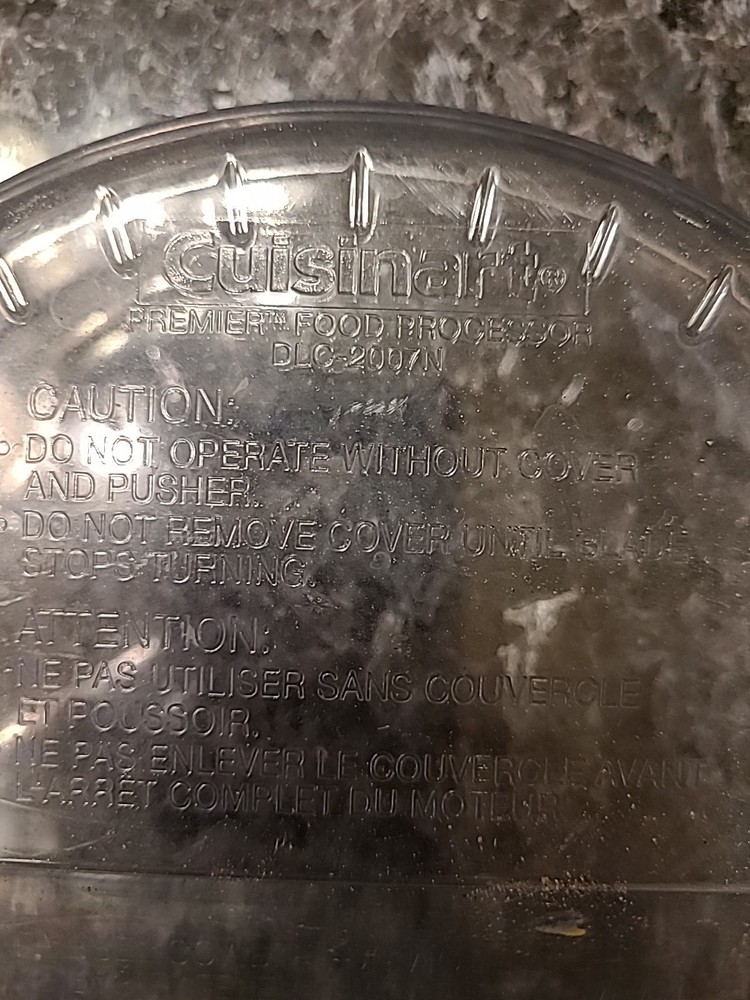 Cuisinart DLC-2007-WBCN Prep 7 Food Processor Replacement Lid Only Replacement