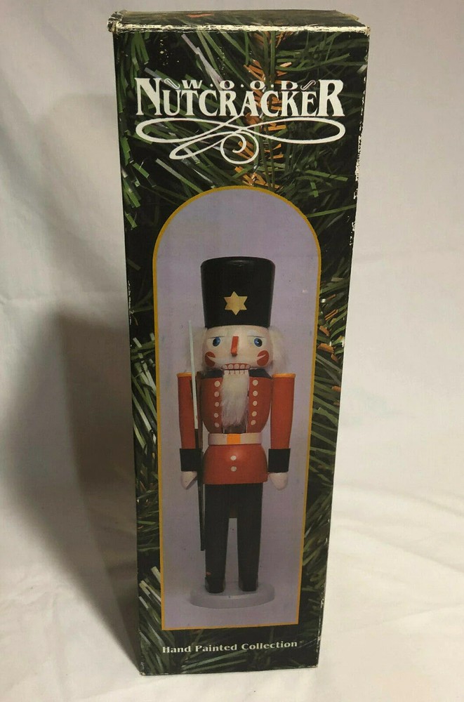 Wood Nutcracker Hand painted with Original Box
