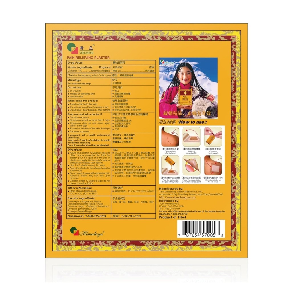 6 Boxes Cheezheng Plaster Cheezheng Pain Relieving Plaster 5 Patch/Box