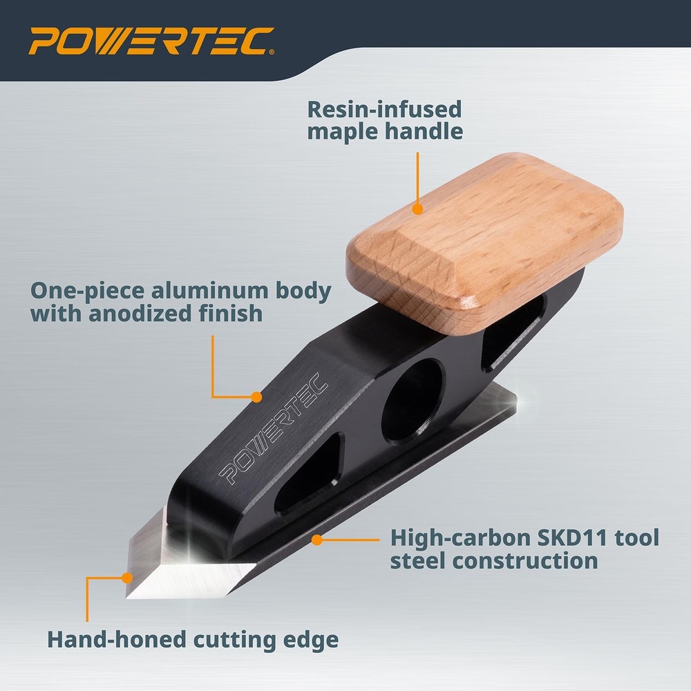Chisel Plane with Spear Point Blade – Compact Edge Trimming Tool for Woodwork...