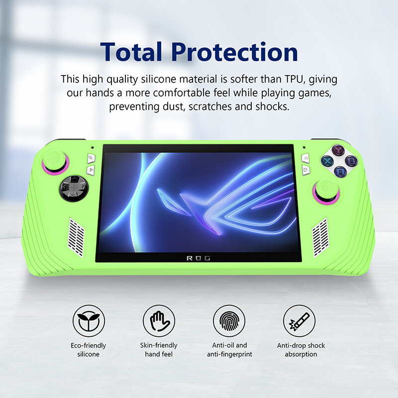 For ASUS ROG Ally Game Console Silicone Protective Case Shell w/ Button Caps