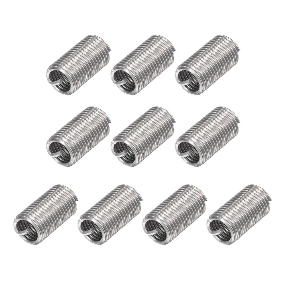 10pcs 1/2-13 UNC 3.0D 304 Stainless Steel Wire Thread Insert Threaded Sleeve
