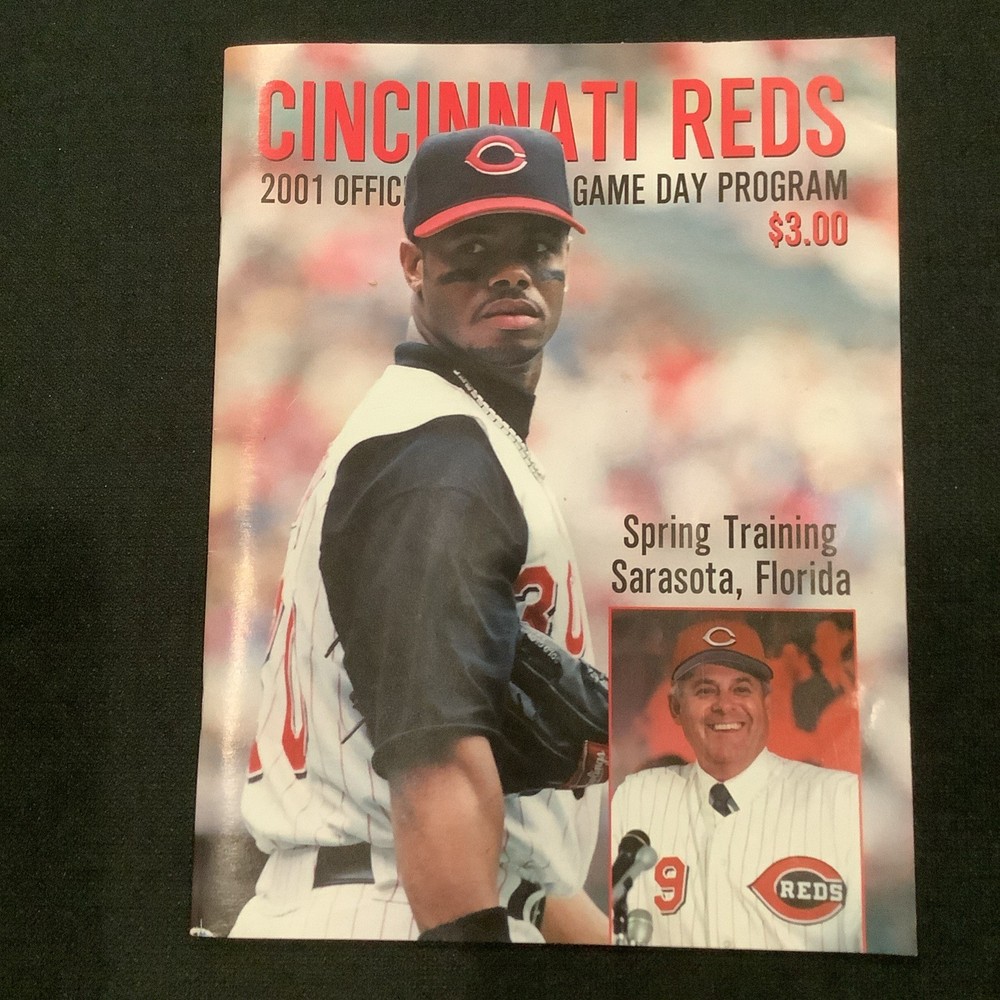 2001 Cincinnati Reds Official Game Day Program Ken Griffey Jr
