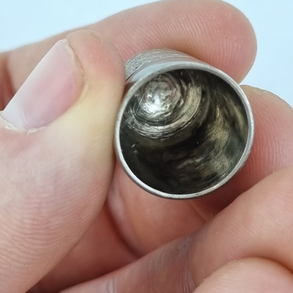 Vintage Solid Silver Thimble Birmingham 1975 James Swann & Sons