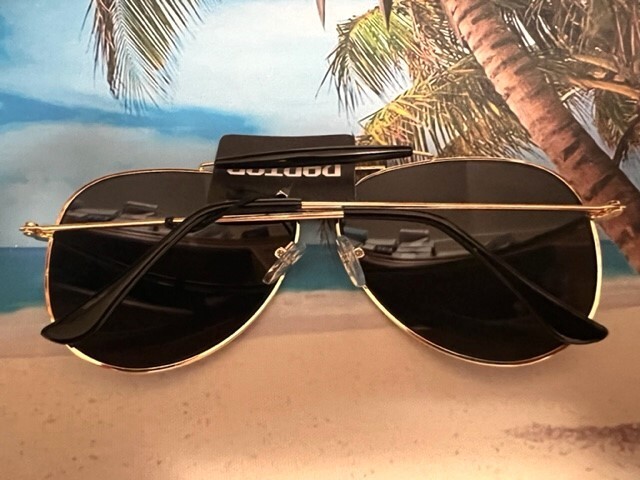 EXTRA LARGE BLUE MIRROR AVIATOR SUNGLASSES WITH GOLD FRAME