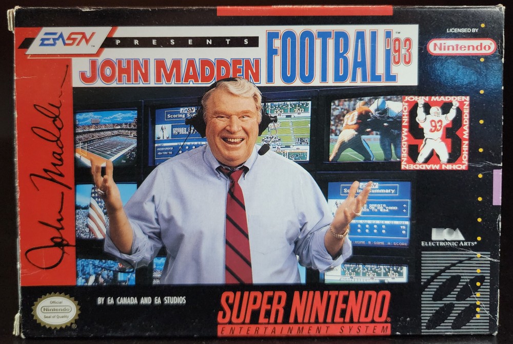 Madden 93 | Super Nintendo | SNES | Box Only | Original | Authentic