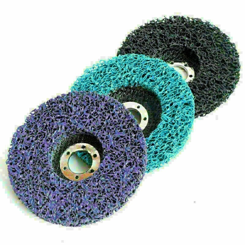 4"/ 4.5"/ 5" Poly Strip Abrasive Disc Wheel Clean & Remove Paint Rust Oxidation