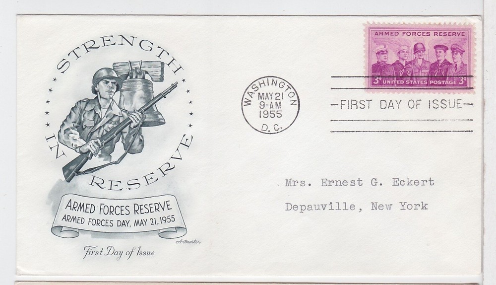 TurtlesTradingPost - Armed Forces Reserve  #1067- 1955 Artmaster FDC