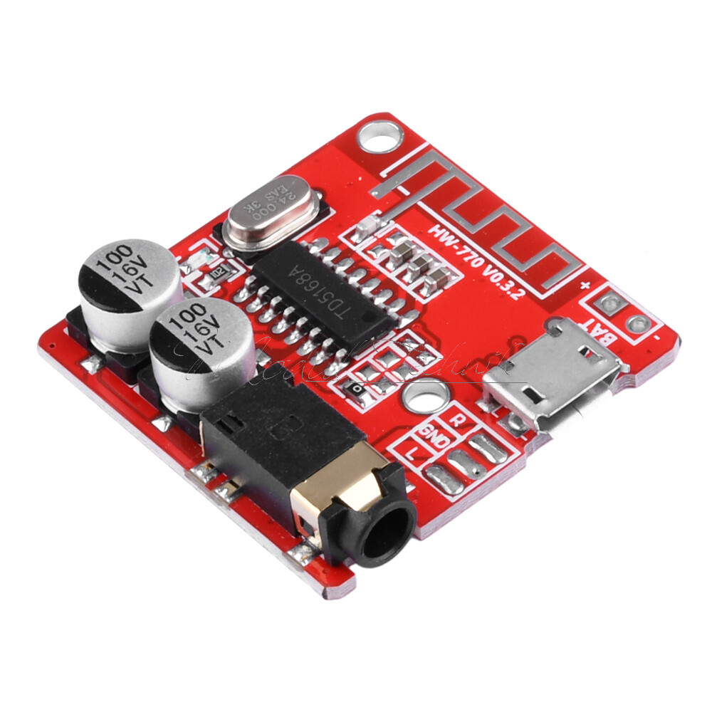 2PCS 3.7V-5V Mini Bluetooth 5.0 Audio Receiver MP3 Decoder Amplifier Board