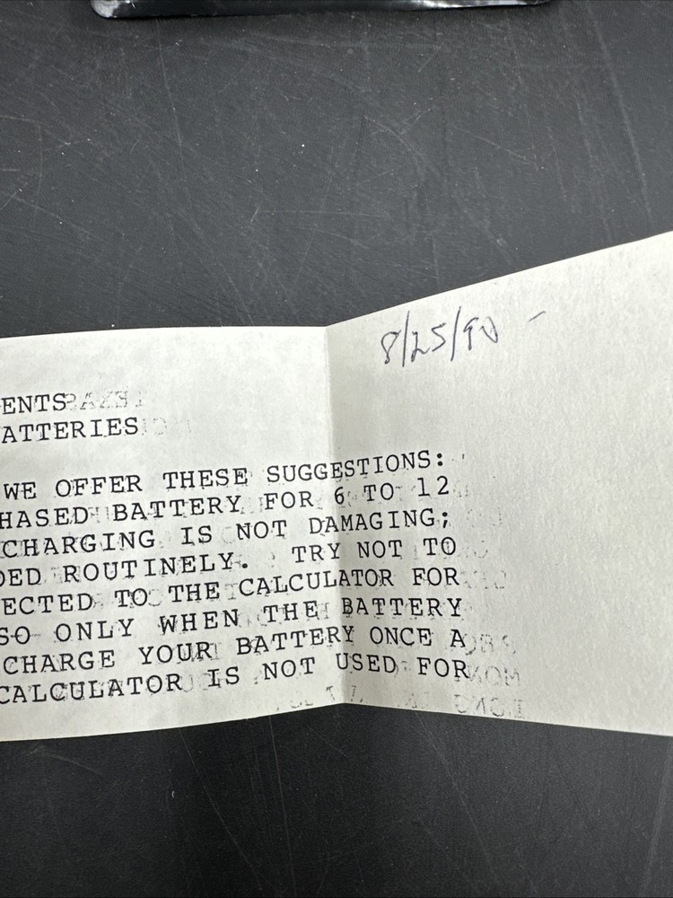 Texas Instruments 58/59 Programmable Calculator Package Case Manual Untested