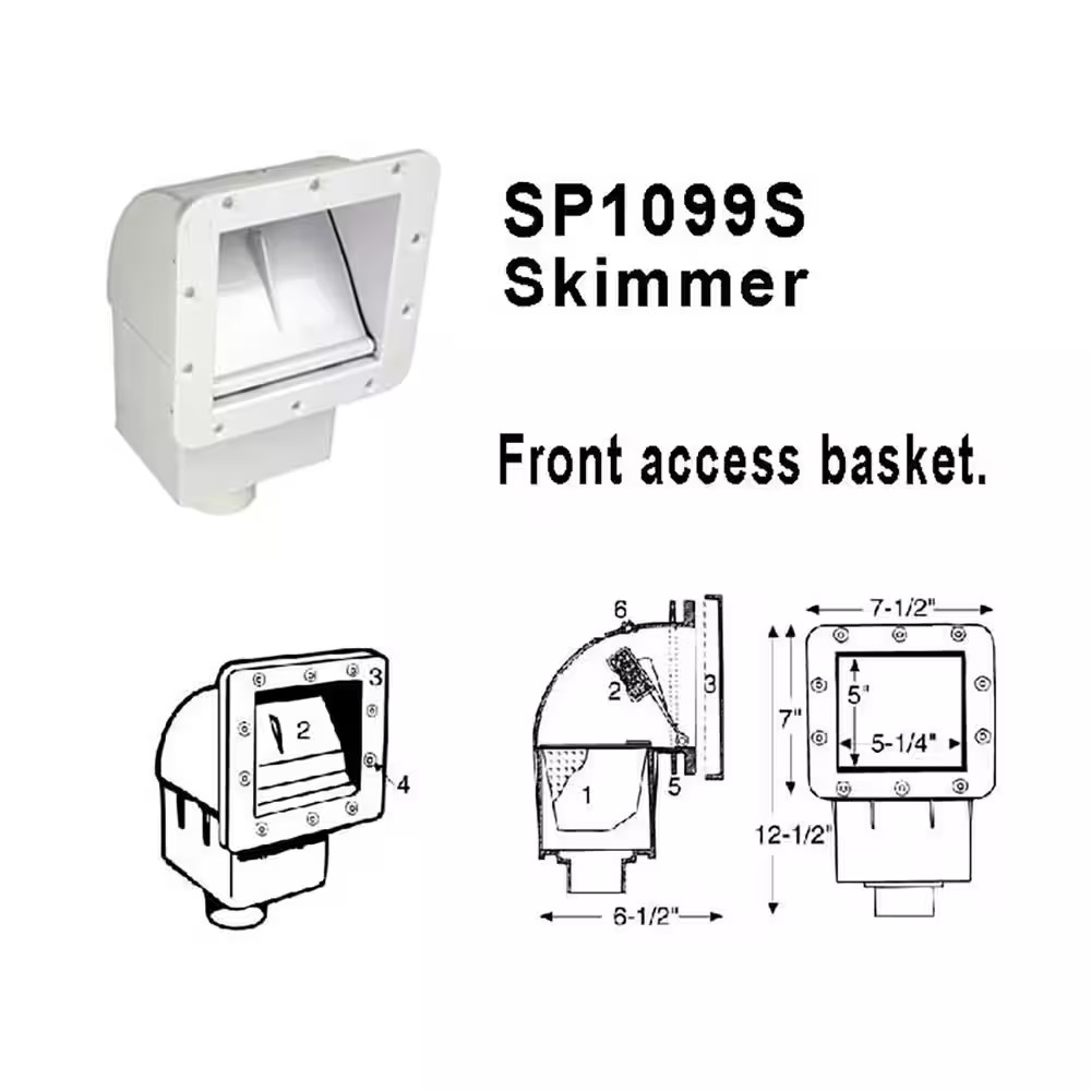 Front Access Skimmer for Spas