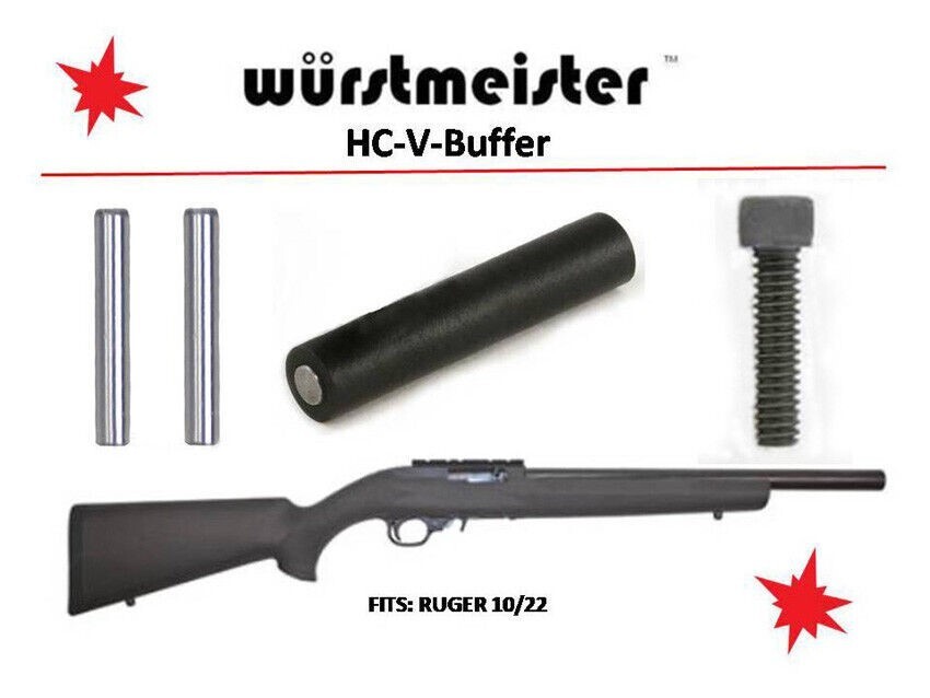 TRIGGER GROUP PINS (2) + CUSTOM BUFFER + TAKEDOWN SCREW FOR RUGER 10/22 -- NEW!