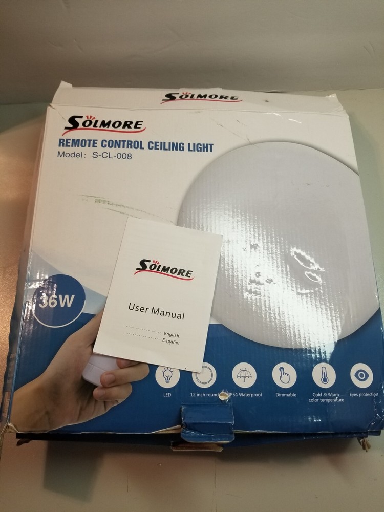 Solmore Remote Control Ceiling Light 36W S-CL-008