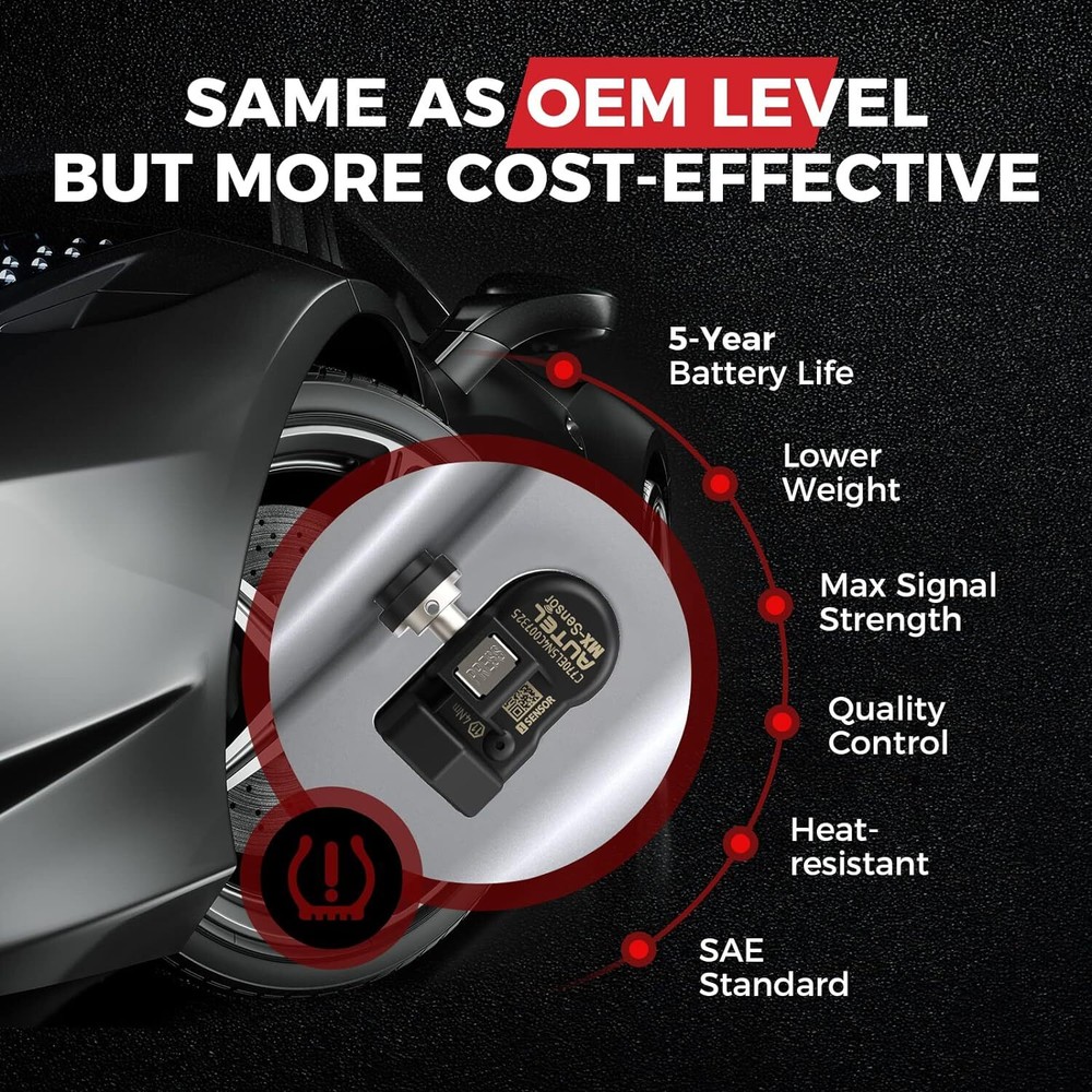 Autel MX-Sensor 315&433 MHz Programmable TPMS Universal Tire pressure Sensor