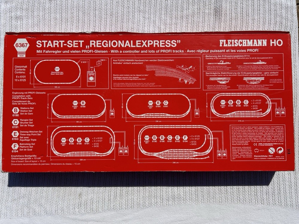 Fleischmann HO 6367 ‘Regional Express’ Starter Set NEM - (EXCELLENT BOXED)
