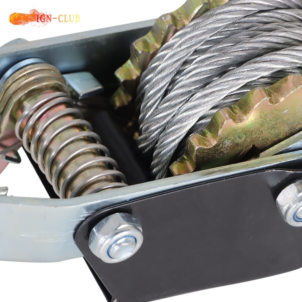 Cable Puller 4 Ton Dual Gear Power Puller Heavy Duty Hand Power