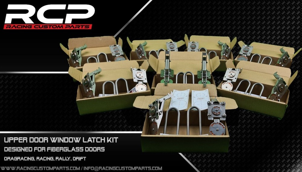Upper door window latch kit