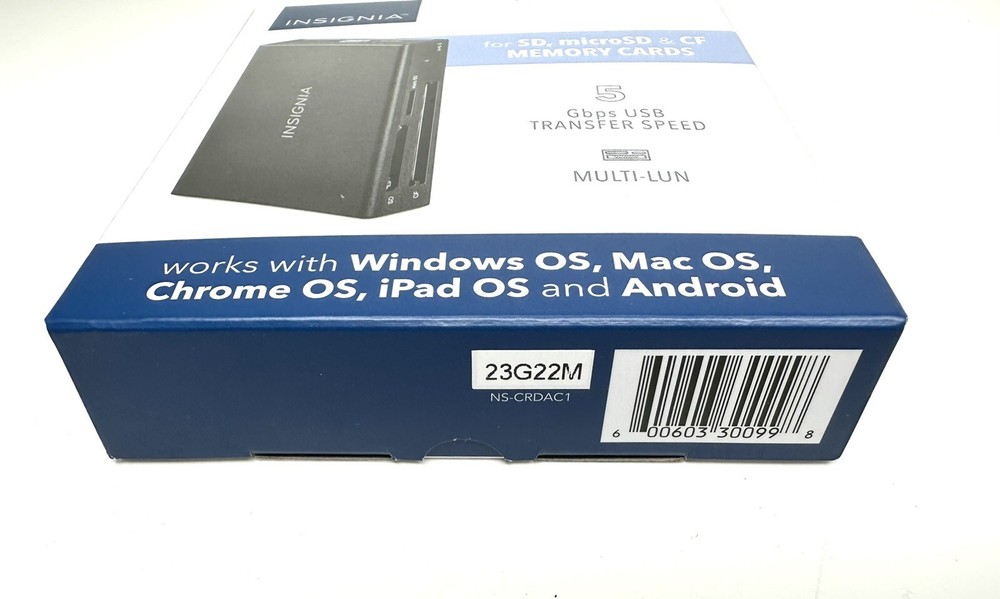 Insignia USB-C to SD, microSD and CompactFlash Memory Card Reader