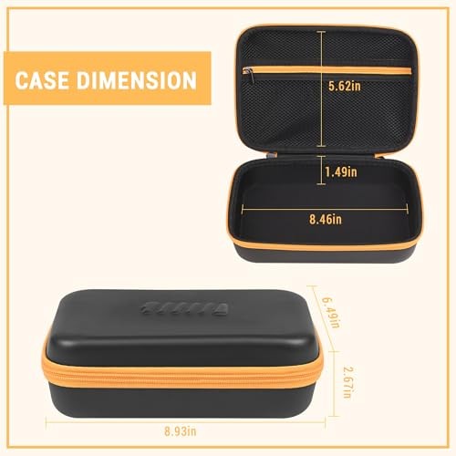 Battery Organizer Storage Case with Tester for AA AAA Button black-orange